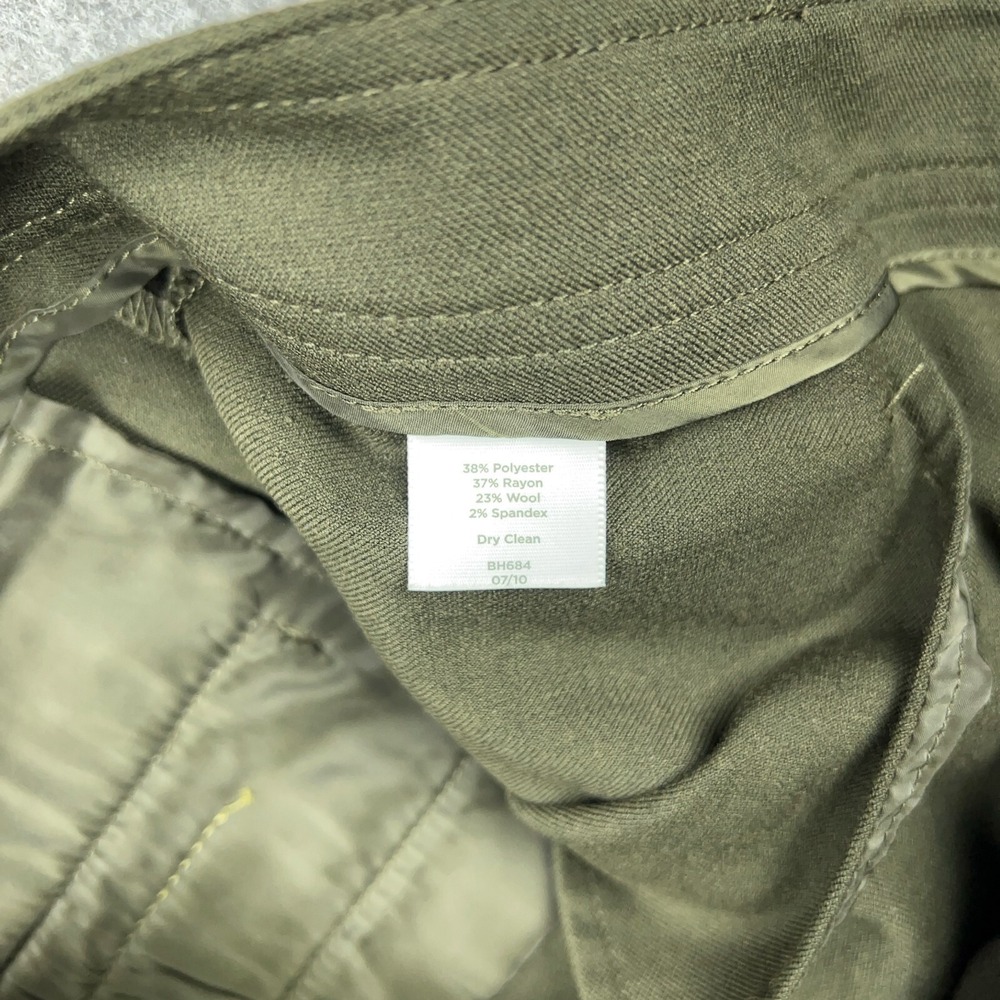Olive Green Wide-Leg Women's Trousers - Picture 12 of 13